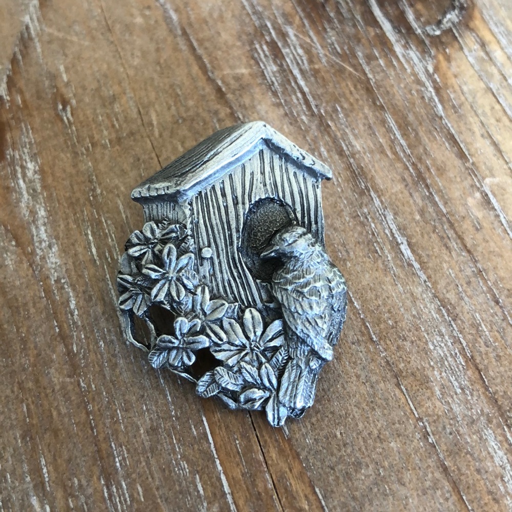 Birds & Blooms Vintage Brooch. 1997 Limited Edition